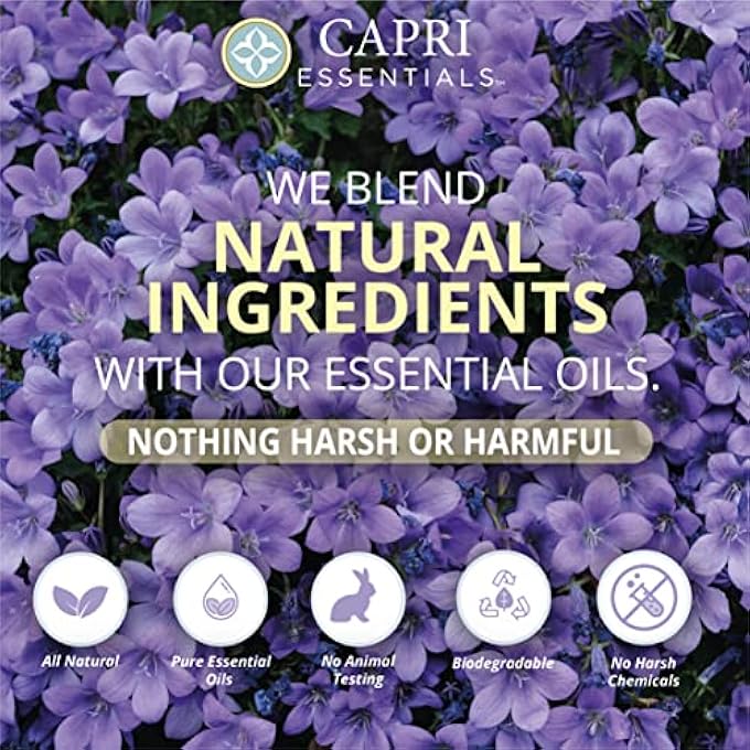 Capri Essentials NATURAL HAND SOAP WITH ESSENTIAL OILS - WHITE LAVENDER, 16 OZ. - Image 5